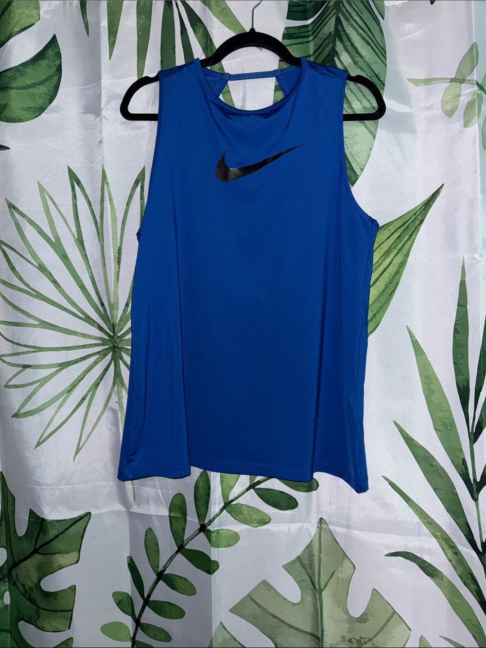 Nike Women’s Royal Blue Athletic Tank with Black Swoosh